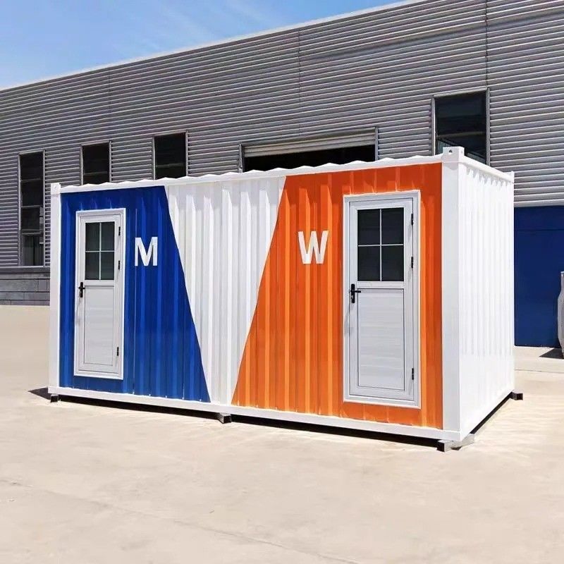 Style de design scandinave personnalisé Portable Mobile Toilette publique pliable Camping Luxe Portable Site Toilette