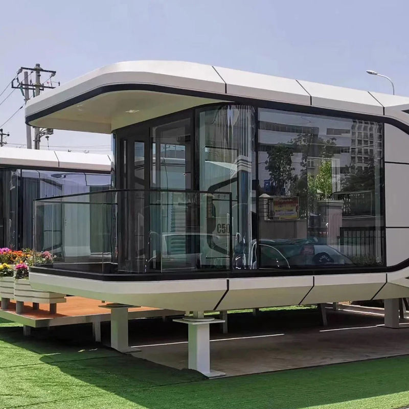 Maison capsule spatiale de style design moderne pour un hôtel capsule modulaire de luxe en couleur personnalisée