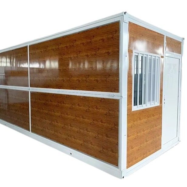 Prêt à l'emploi Taille de couleur personnalisée en acier Panneau sandwich en laine de verre Container pliable Maison pour une vie compacte et élégante