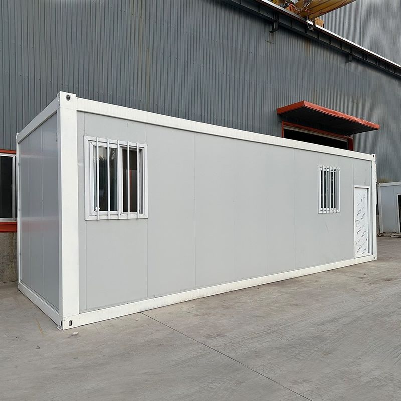 Facile à assembler en acier Paquet plat Panneau sandwich de stockage mobile Container de vie préfabriqué Conception contemporaine