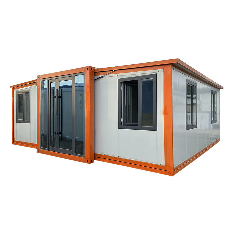 Maison de conteneurs prête à l'emploi de 2 chambres portable préfabriquée et évolutive