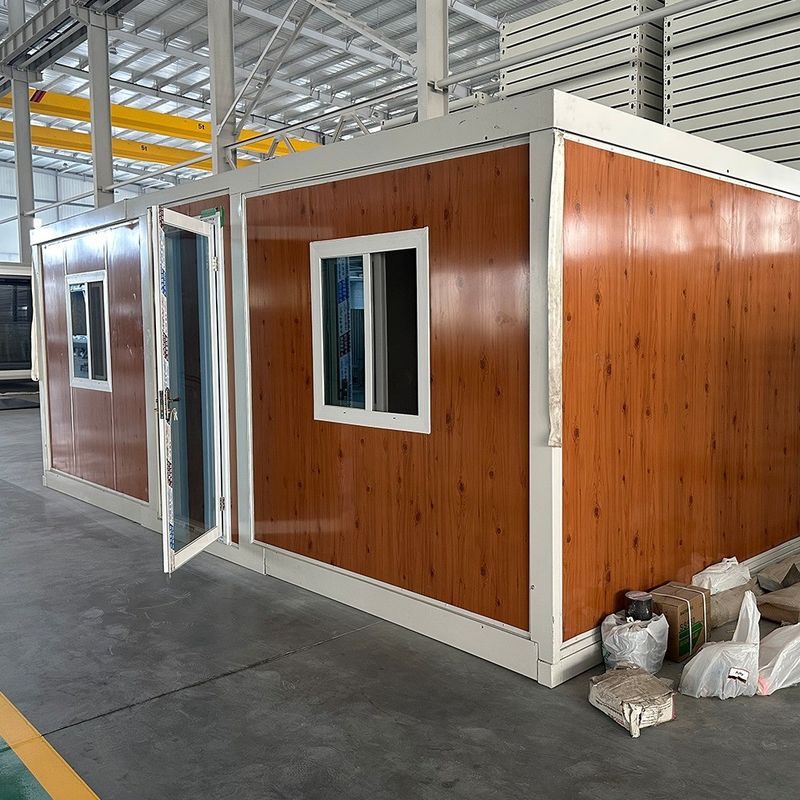 Bâtiment de bureaux Container portable extensible Maison de 20 pieds maisons préfabriquées Container extensible Maison avec conception de disposition libre