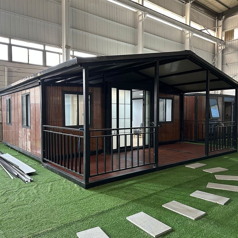 Flexible assembler de luxe portable résistant au feu résistant à l'eau panneau mural extérieur mobile maison expandable conteneur maison pour villa