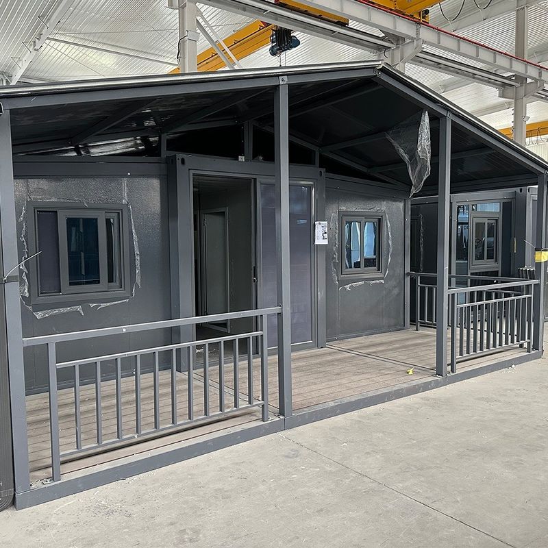Facilité d'installation Structure en acier étanche cadre de conteneur extensible maison pour multi-fonction et en 20 40 pieds de taille