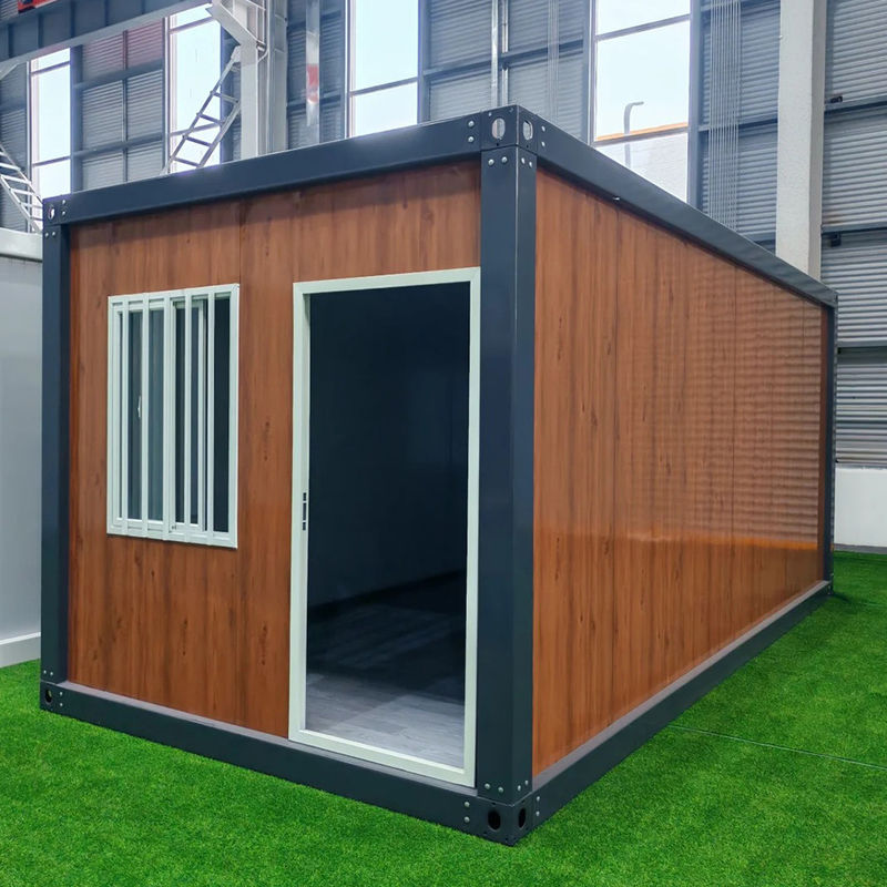 Porte de sécurité maison de conteneurs modulaire extérieure avec couleur personnalisée et toit haut étanche à l'eau