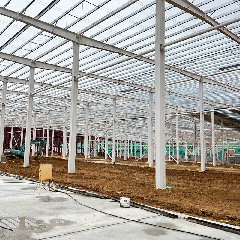Bâtiment d'entrepôt en acier préfabriqué facile à installer par source avec structure et installation de porte en acier